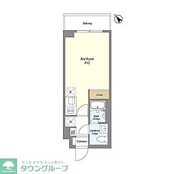 オープンブルーム和光 ワンルームの間取図画像