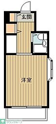 サンウイロー朝霞 1Kの間取図画像
