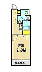 レオネクストコヅチ6 1Kの間取図画像