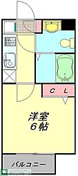 Jcパティオ 1Kの間取図画像