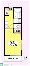 BESTSTAGE鶴ヶ舞 1Kの間取図画像