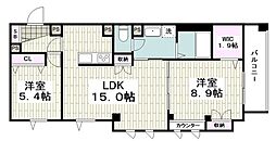 ＦＫ＆Ｙ 6階2LDKの間取り