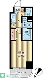 ＨＦ関内レジデンス 8階1Kの間取り