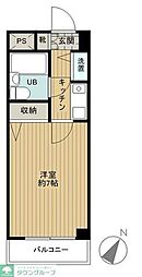 横浜平沼ダイカンプラザ二号館 6階1Kの間取り