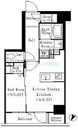 JR京浜東北・根岸線 関内駅 徒歩5分の賃貸マンション 3階1LDKの間取り