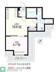 Quiet Crab House mix三ツ沢下町(仮) 1LDKの間取図画像