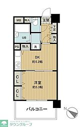 ナイスアーバンプラザ横濱ウエスト 1DKの間取図画像