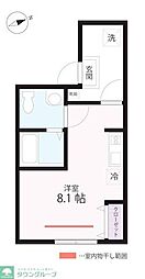 QUIET CRAB HOUSE mix山手II(仮) ワンルームの間取図画像