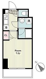ガーラ・ステーション横濱関内 1Kの間取図画像