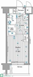 グランド・ガーラ横濱桜木町 1Kの間取図画像