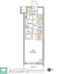 グレーシアフィット羽沢横浜国大 1Kの間取図画像
