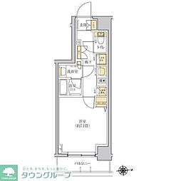グレーシアフィット羽沢横浜国大 1Kの間取図画像