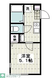 ソラーナ磯子台 1Kの間取図画像
