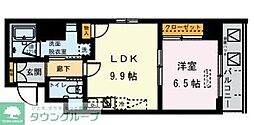ドムス常盤 1LDKの間取図画像