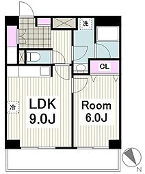 ルート山手 1LDKの間取図画像