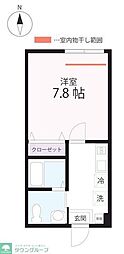 ハーミットクラブハウスmix三ツ沢下町(仮) 1Kの間取図画像