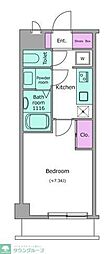 LOC'SKIKUNA 1Kの間取図画像