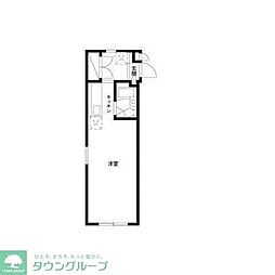 エステートベルウッド ワンルームの間取図画像