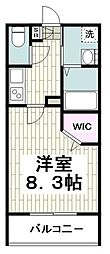 CourtMagnolia 1Kの間取図画像