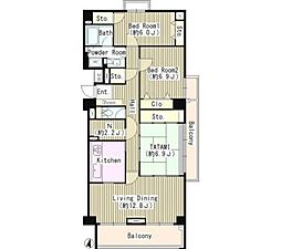 T’s garden府中 1階3SLDKの間取り