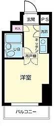 サンパレス南町 5階1Kの間取り