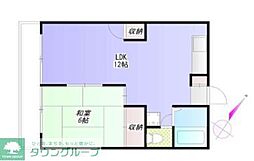 高杉マンション 3階1LDKの間取り