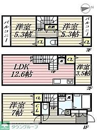 アーバンパーク三鷹 1階4LDKの間取り