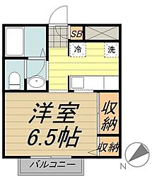 吉祥寺メゾン 1階1Kの間取り