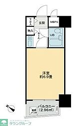 ライオンズマンション三鷹さくら通り 1Kの間取図画像