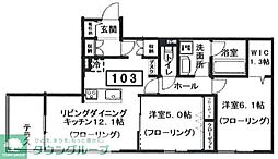 仮)へーベルメゾン宮前2丁目 2LDKの間取図画像