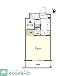 ガーデン西荻窪 1Kの間取図画像