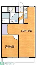 モンシャトーミズハシ 1LDKの間取図画像