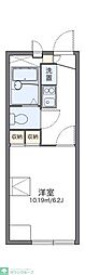 レオパレスJ・Y 1Kの間取図画像