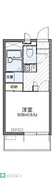 アルメリア 1Kの間取図画像