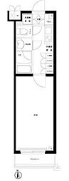 ルーブル江古田伍番館 1Kの間取図画像