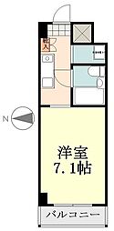コスモフォーラム三鷹 1Kの間取図画像