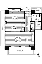 グランピラー高井戸 2LDKの間取図画像