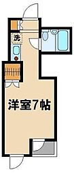 スターハイツ 1Kの間取図画像