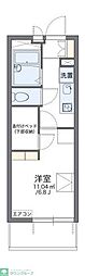 レオパレスグリーンサイトA棟 1Kの間取図画像