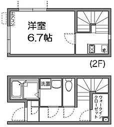 ギャザリングプレイス 1Kの間取図画像