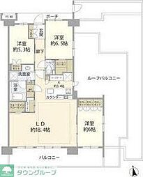 ブリリアシティ石神井台 3LDKの間取図画像
