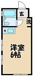 グリーンハイツ ワンルームの間取図画像