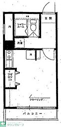 ダイアパレス武蔵境1 ワンルームの間取図画像