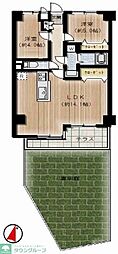 ワコーレ国分寺ガーデン恋ヶ窪 2LDKの間取図画像