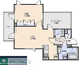 auikugayama 1LDKの間取図画像