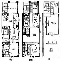 東京メトロ日比谷線 広尾駅 徒歩9分の賃貸マンション 9階1SLDKの間取り