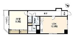 ジョイヒルズ南平台 4階1LDKの間取り