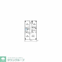 東急東横線 学芸大学駅 徒歩17分の賃貸マンション 7階3LDKの間取り