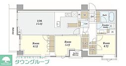 ブリリア中目黒青葉台 5階3LDKの間取り