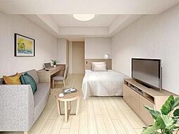 都営大江戸線 牛込神楽坂駅 徒歩3分の賃貸マンション 5階1Kのリビング/ダイニング